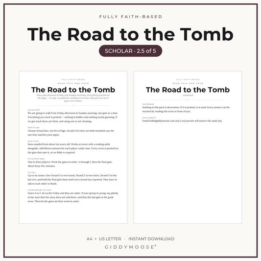 Easter Bible Escape Room Printable