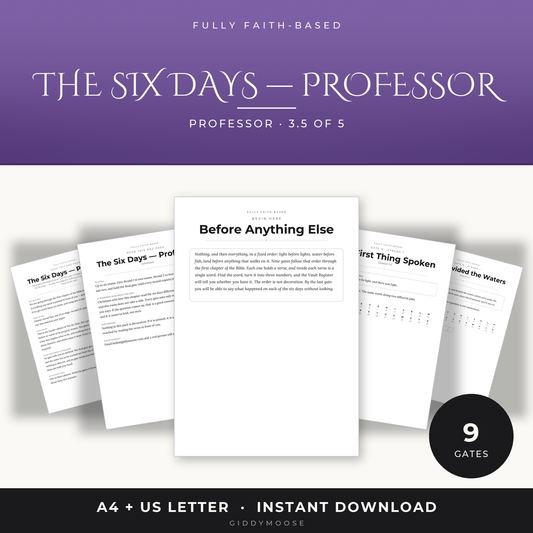 Hard Bible Escape Room Printable