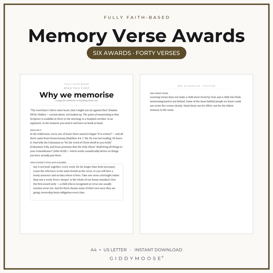 Editable Memory Verse Award Certificates Printable