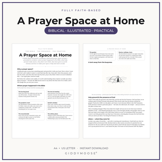 Prayer Space at Home Printable