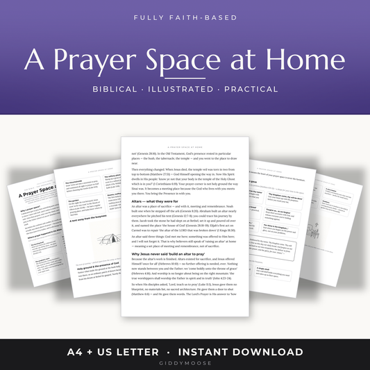 Prayer Space at Home Printable