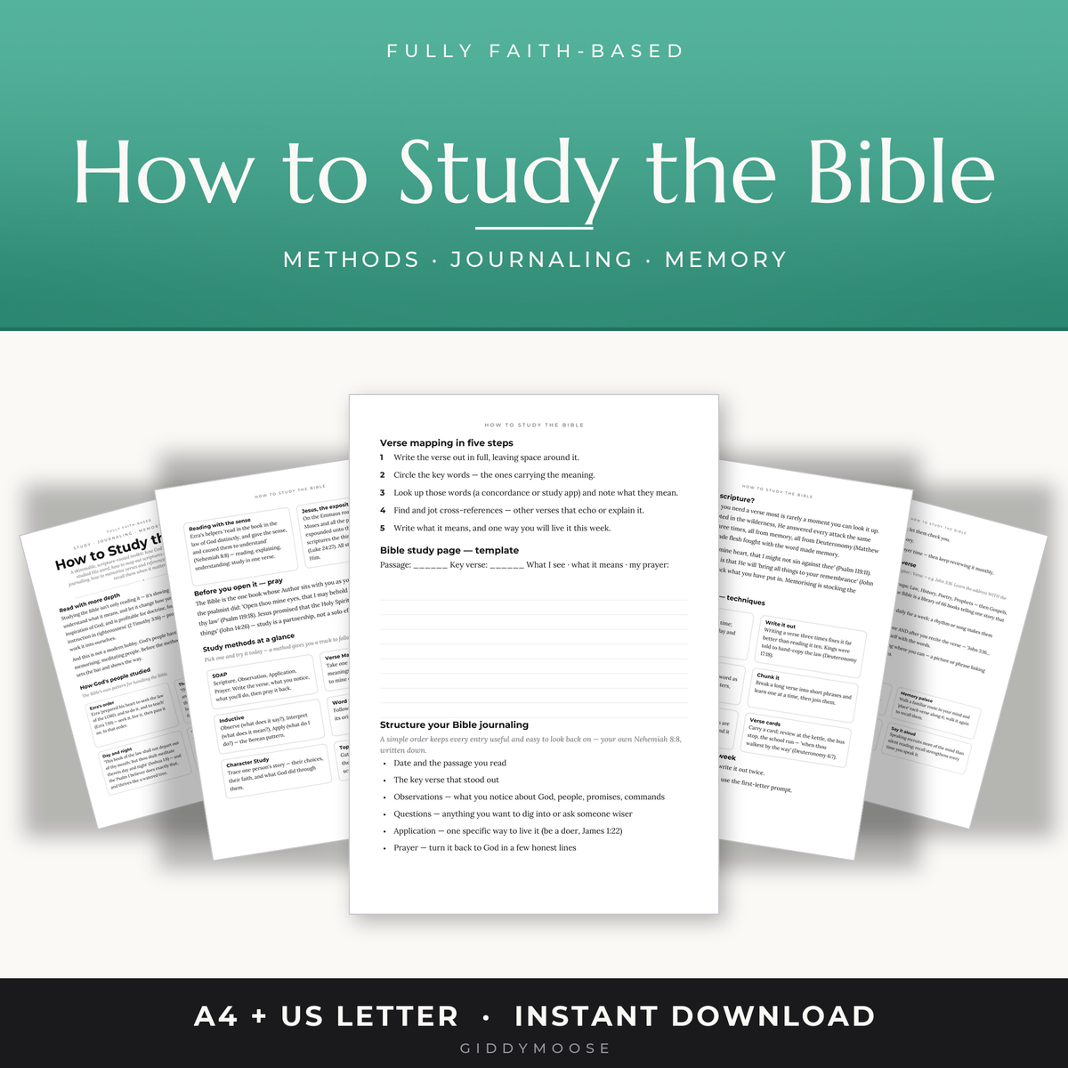 How to Study the Bible Printable