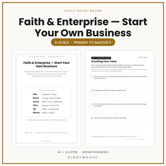 Faith and Enterprise Homeschool Pack