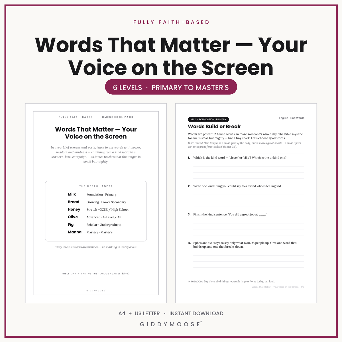 Media Literacy Communication Homeschool Pack