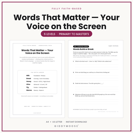 Media Literacy Communication Homeschool Pack