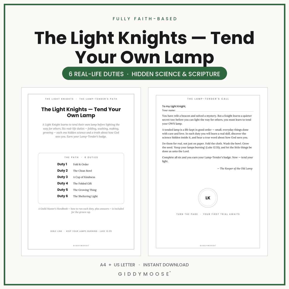The Light Knights — Tend Your Own Lamp cover