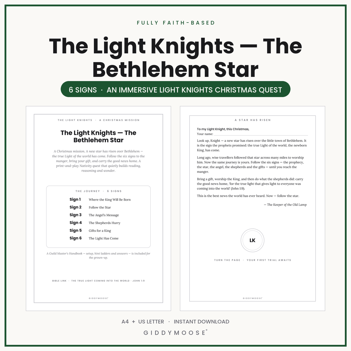 Light Knights Christmas Nativity Escape Room