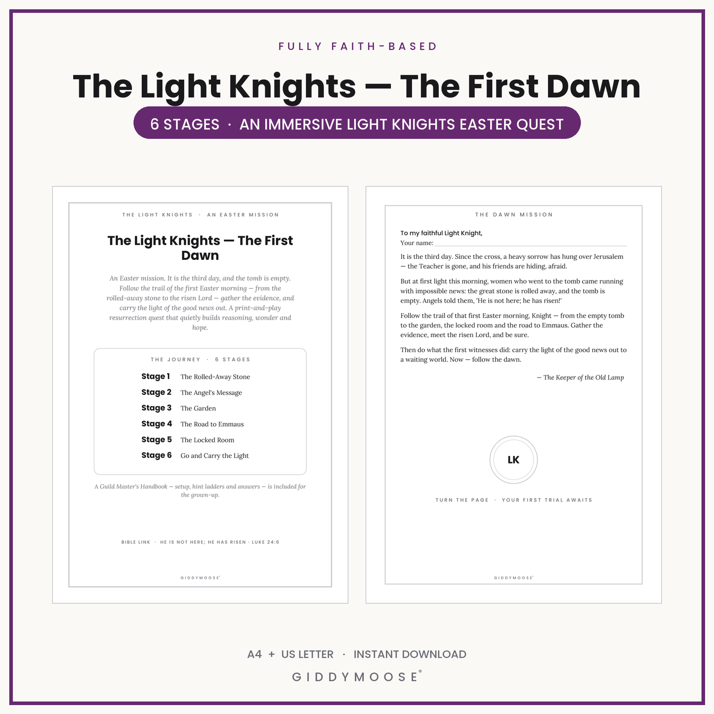 Light Knights Easter Escape Room