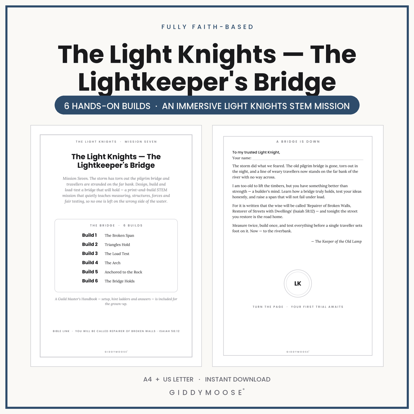 Light Knights Bridge STEM Mission