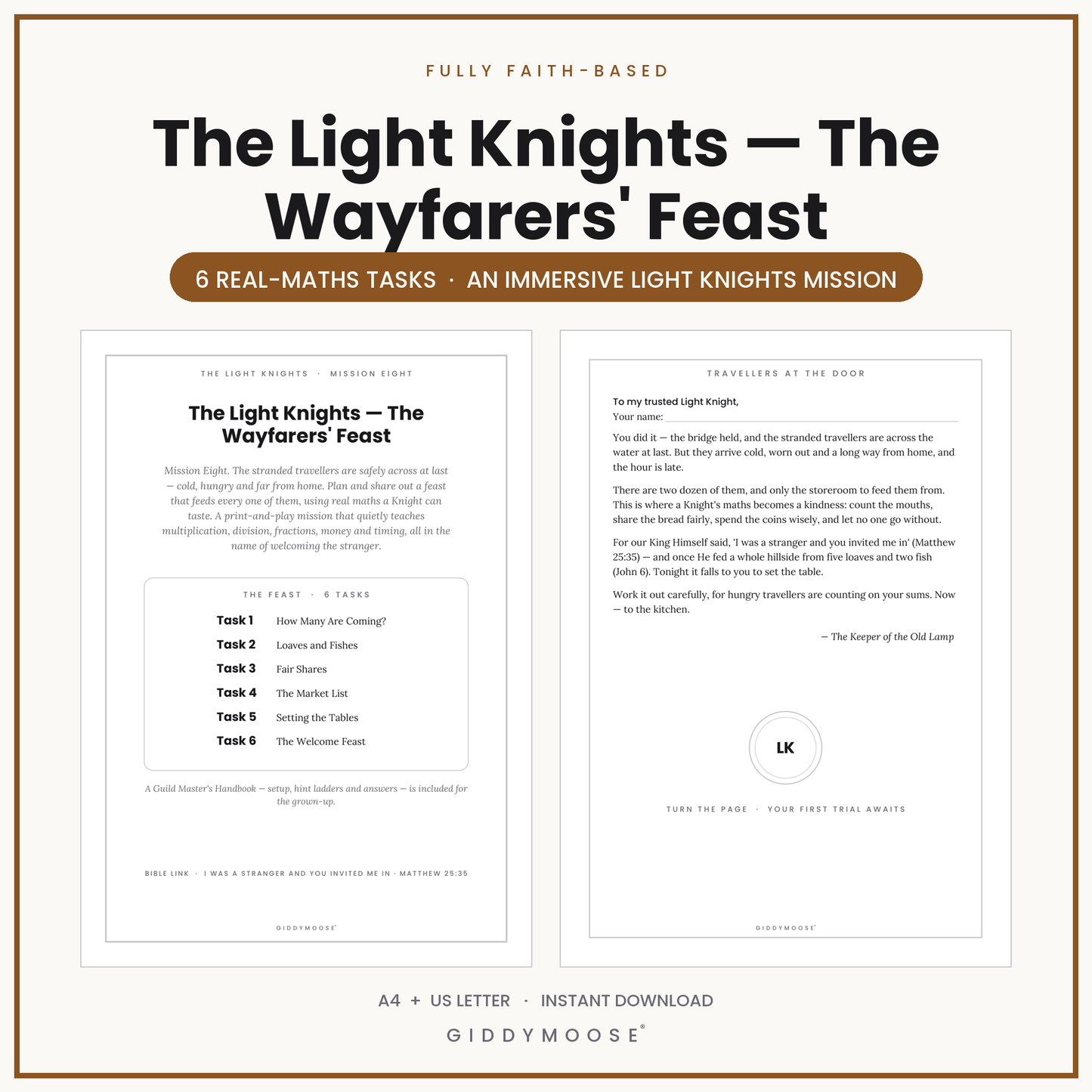Light Knights Maths Mission