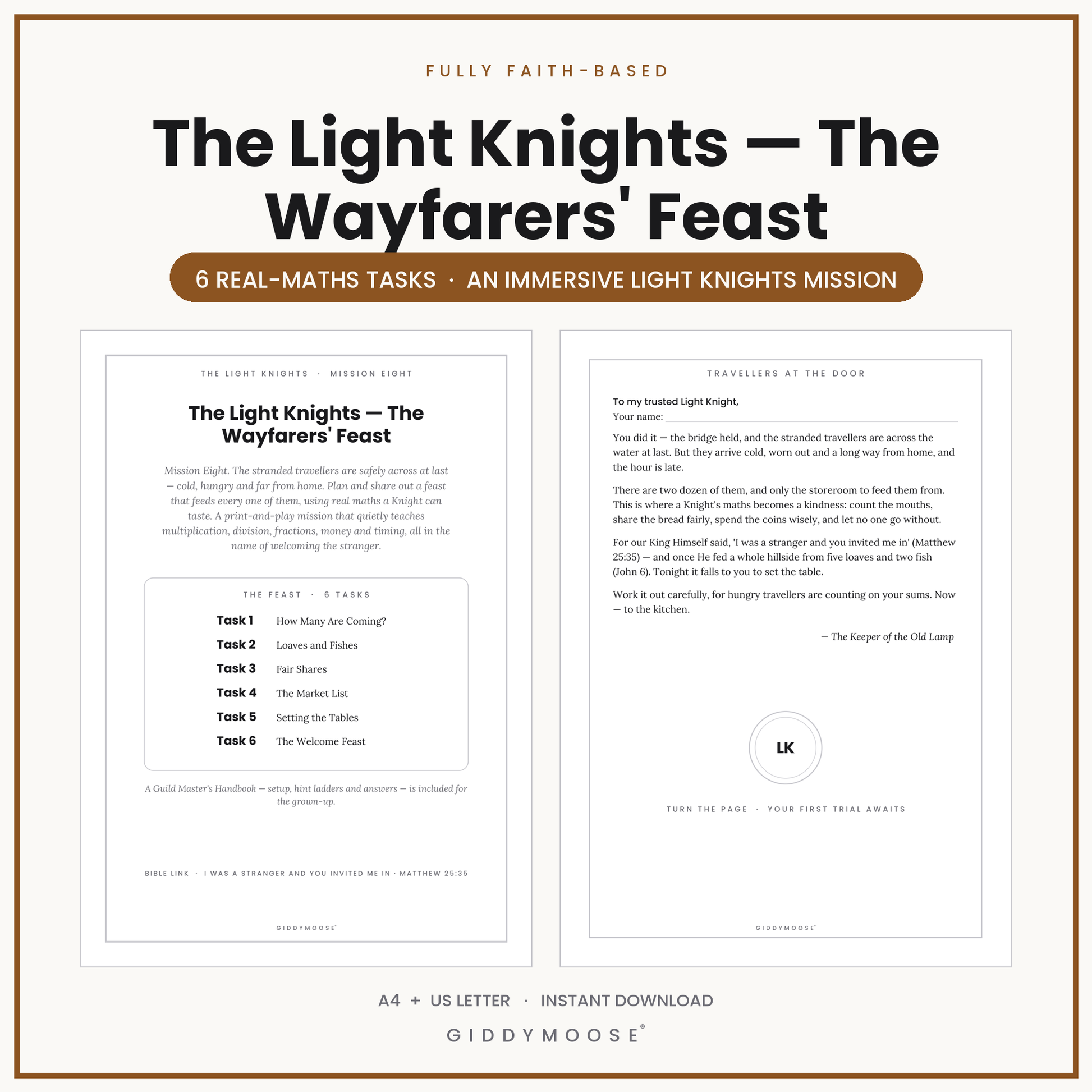 Light Knights Maths Mission