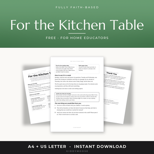 Free Christian Homeschool Bible Pack