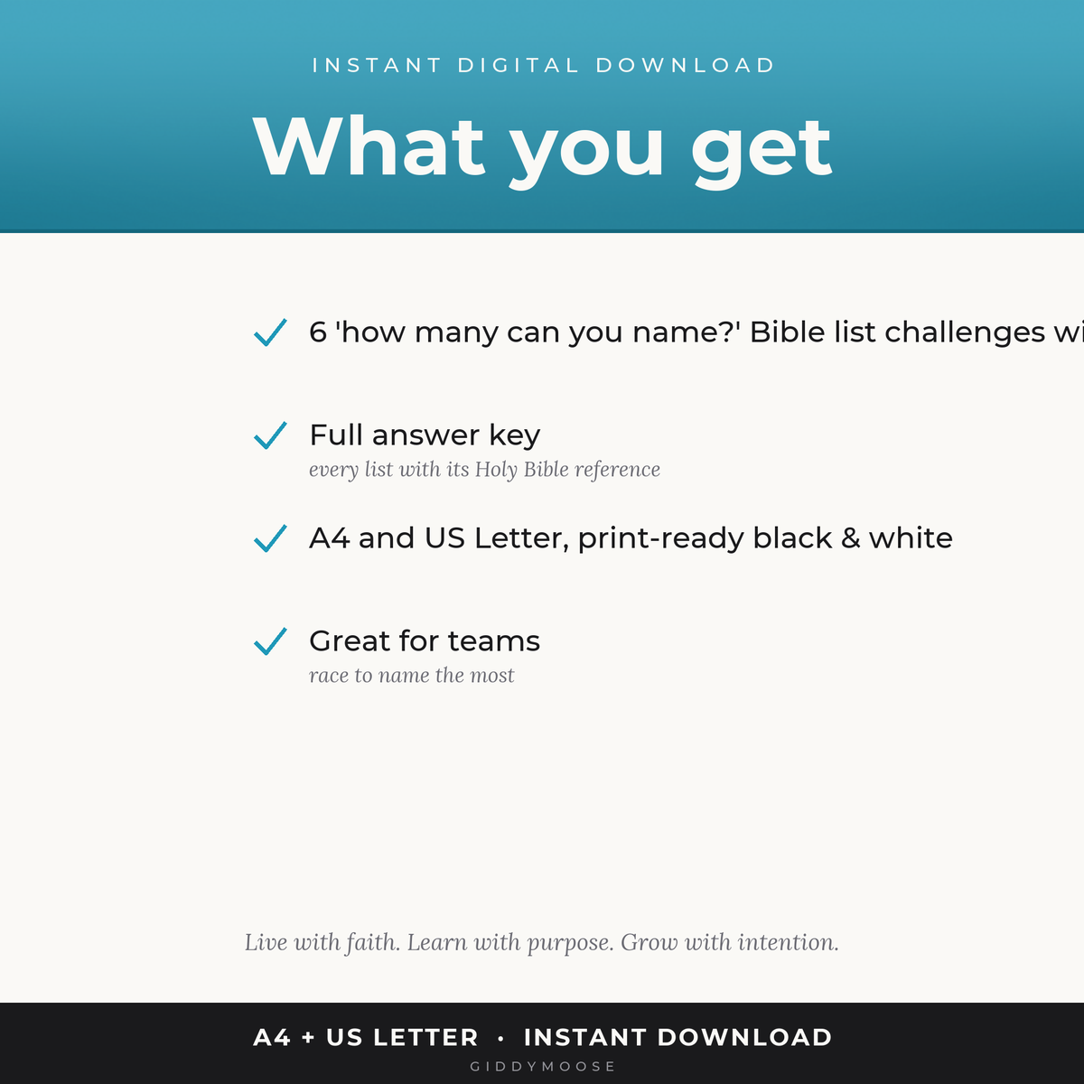 Bible List Challenge Vol 2 Printable — image 2