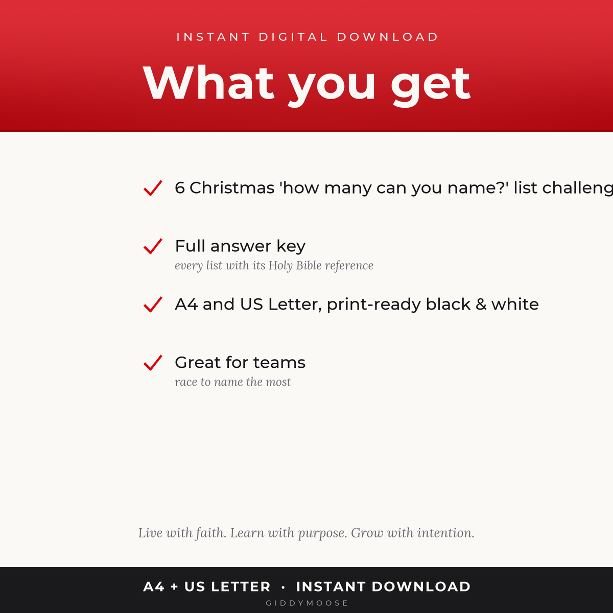 Christmas Bible List Challenge Printable — image 2