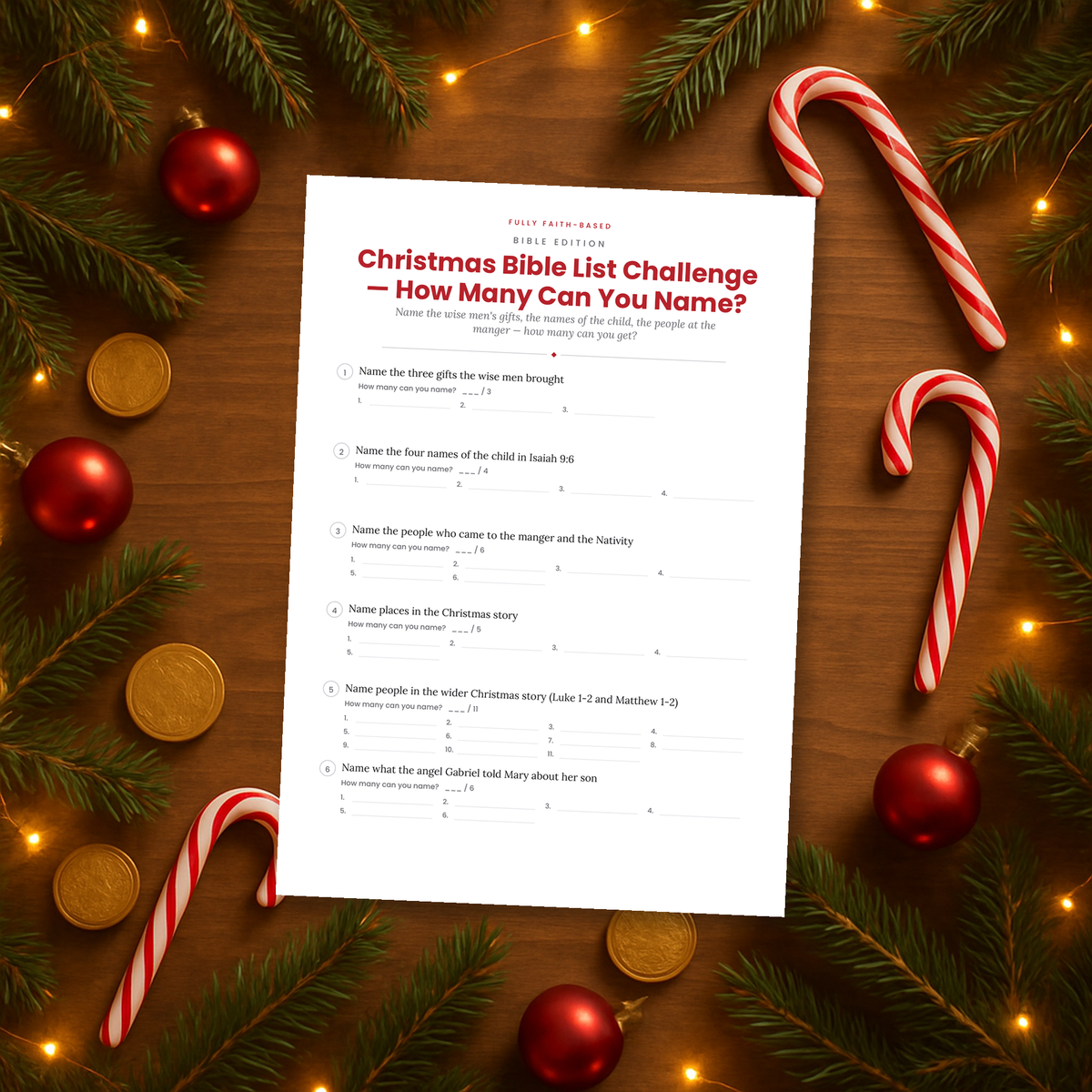 Christmas Bible List Challenge Printable — image 5