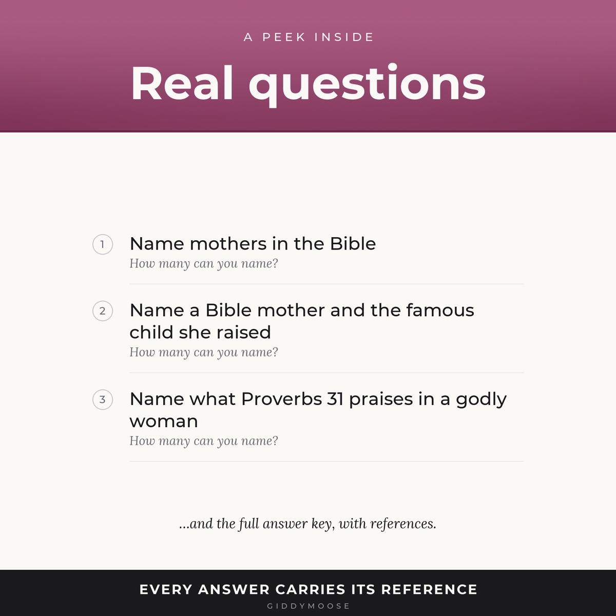 Mothers of the Bible List Challenge Printable — image 3
