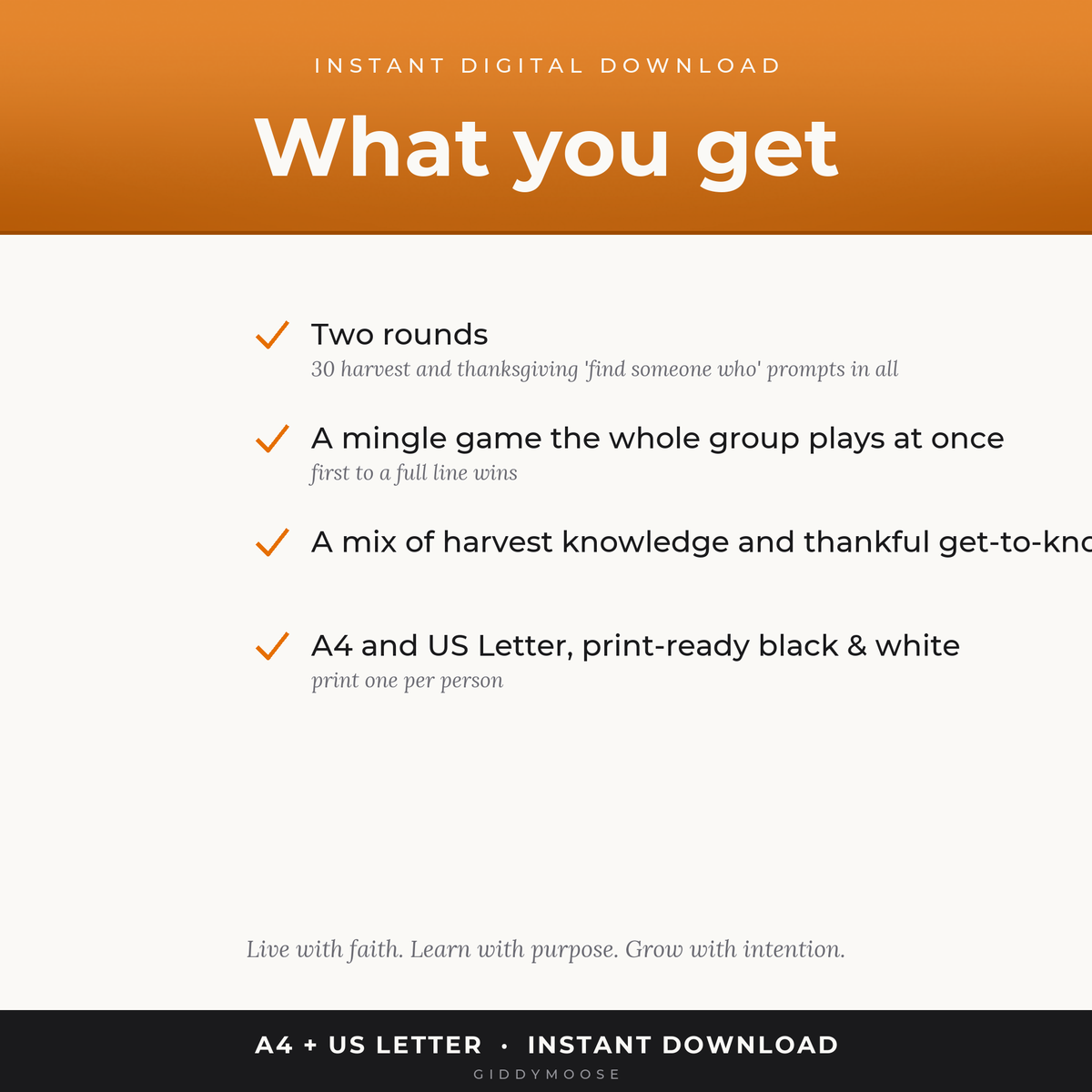 Harvest Find Someone Who Printable — image 2
