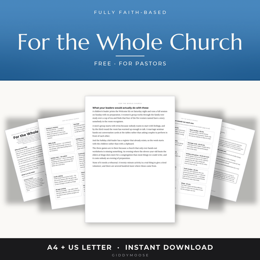 Free Church Resource Pack for Pastors