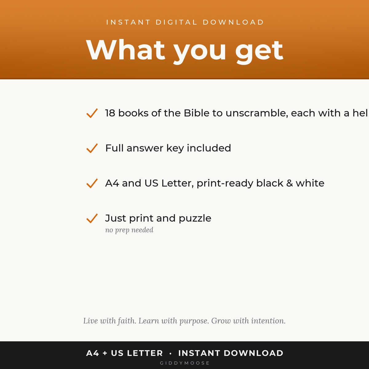 Books of the Bible Word Scramble Printable — image 2