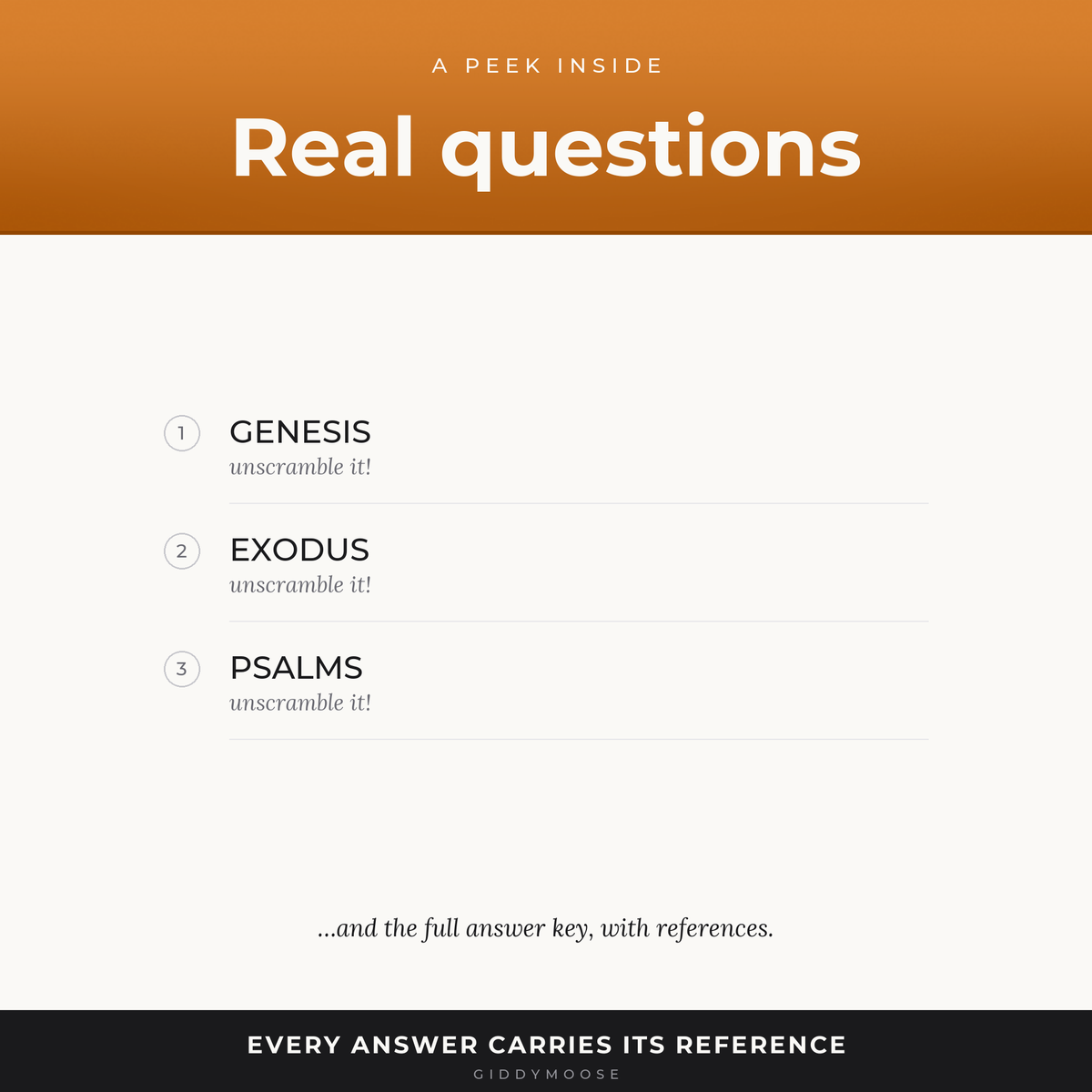 Books of the Bible Word Scramble Printable — image 3