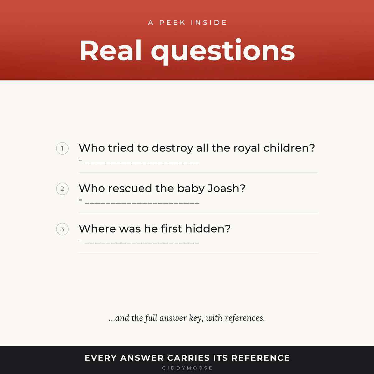 Joash Bible Trivia Printable — image 3
