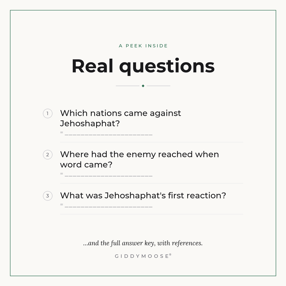 Jehoshaphat Bible Trivia Printable — image 3
