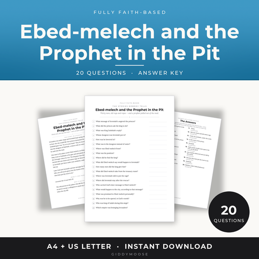 Ebed-melech Bible Trivia Printable