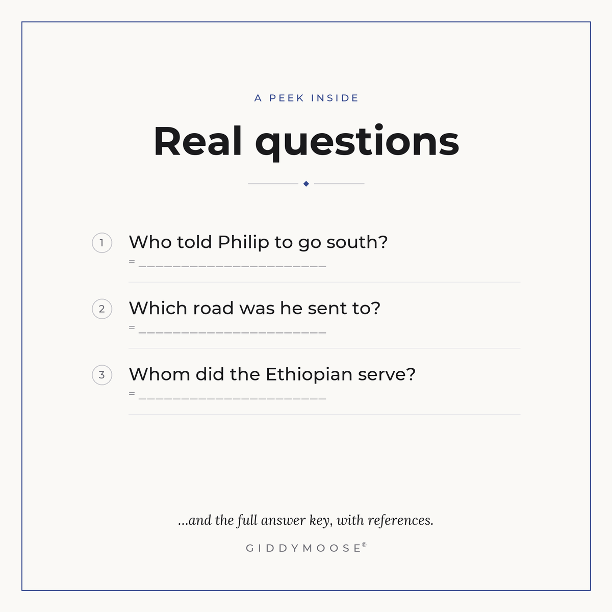 Philip and the Ethiopian Bible Trivia Printable — image 3