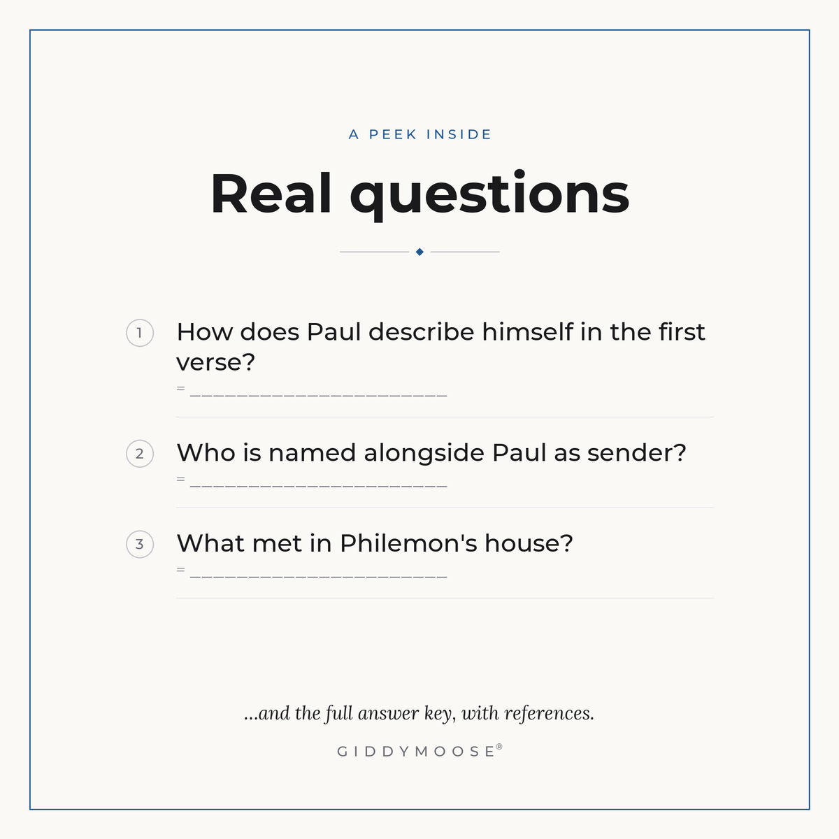 Onesimus and Philemon Bible Trivia Printable — image 3