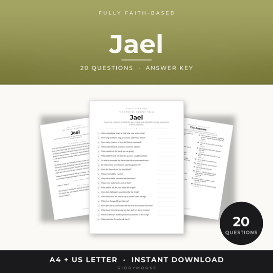 Jael Bible Trivia Printable