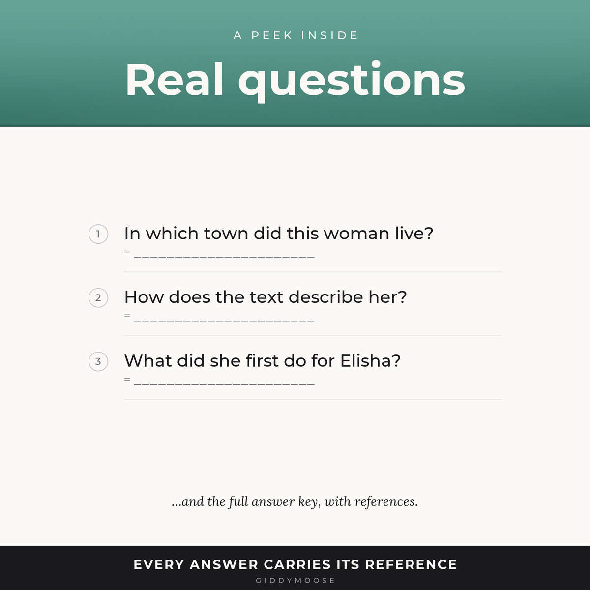 Shunammite Woman Bible Trivia Printable — image 3