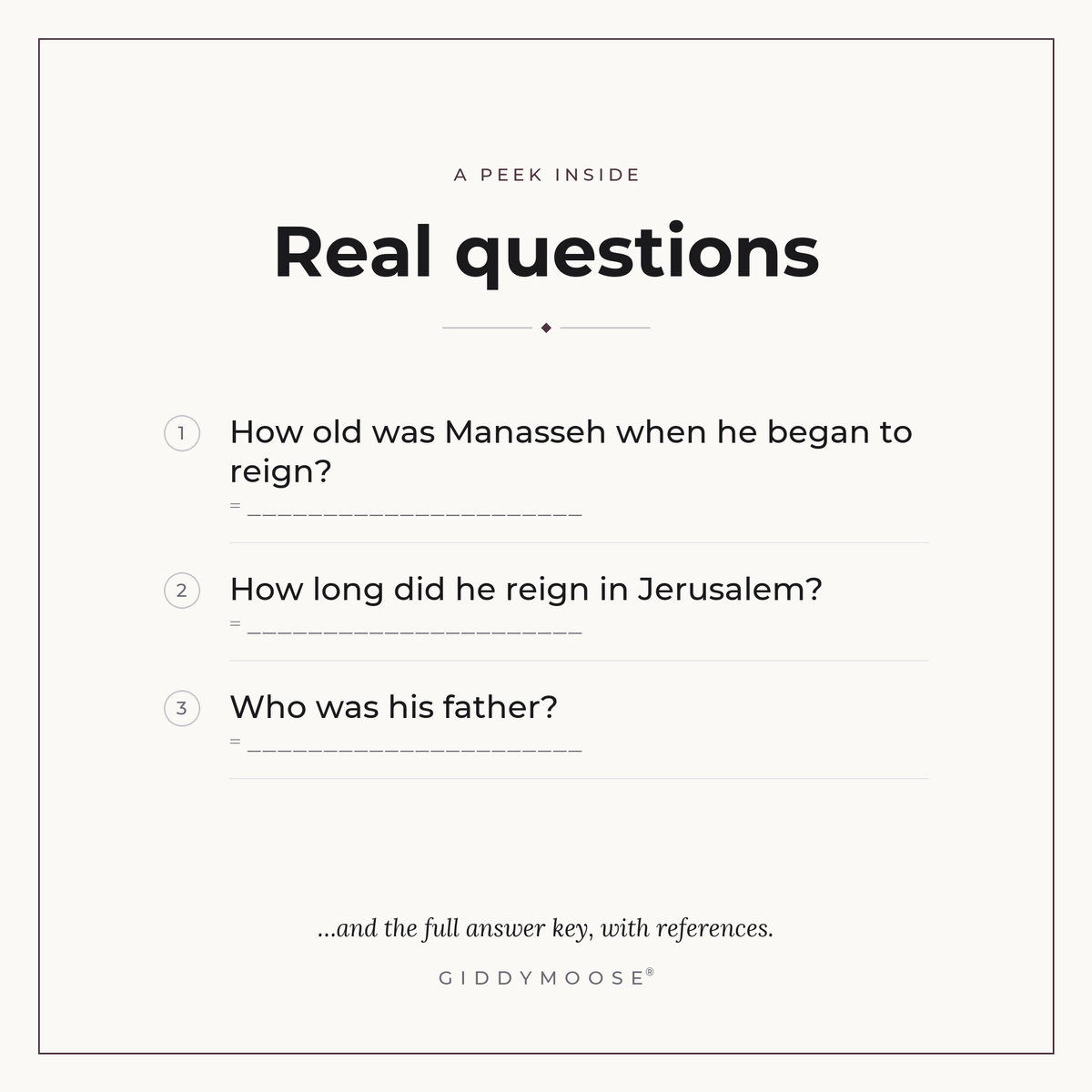 Manasseh Bible Trivia Printable — image 3