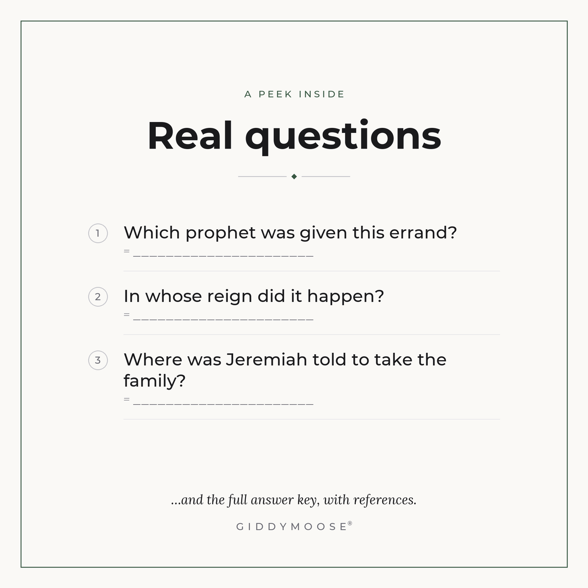 Rechabites Bible Trivia Printable — image 3