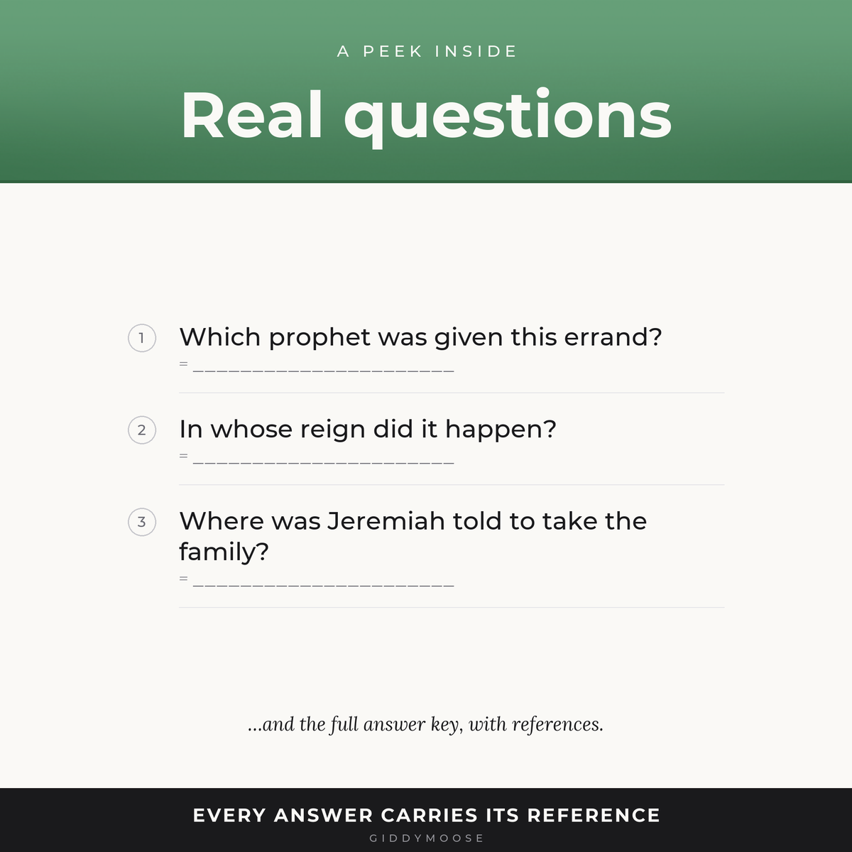 Rechabites Bible Trivia Printable — image 3