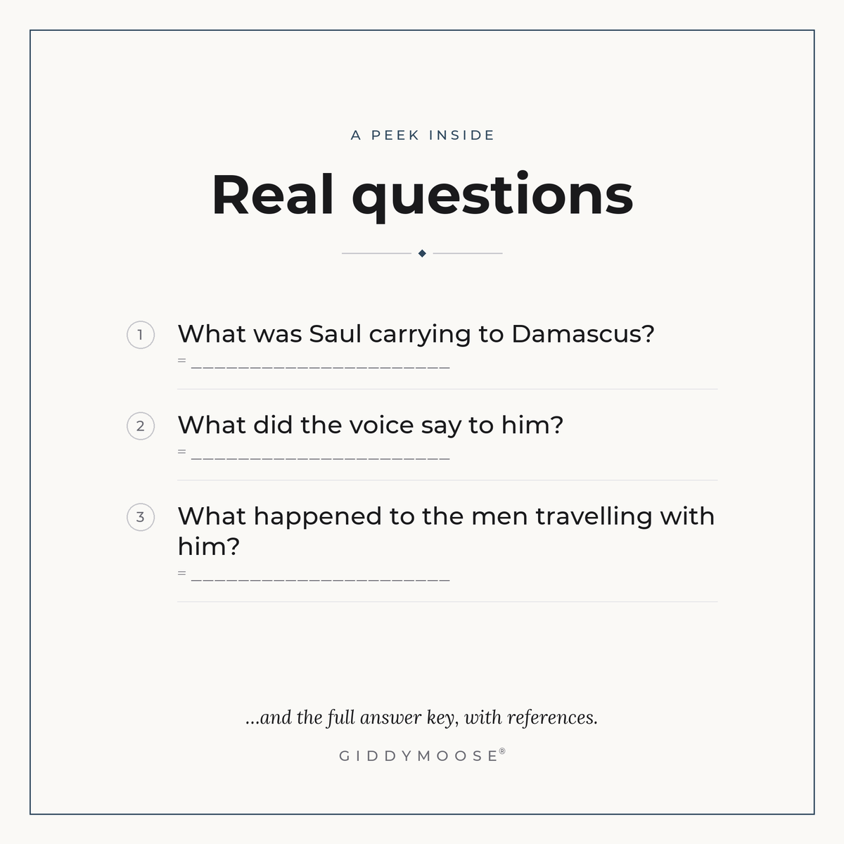 Ananias of Damascus Bible Trivia Printable — image 3