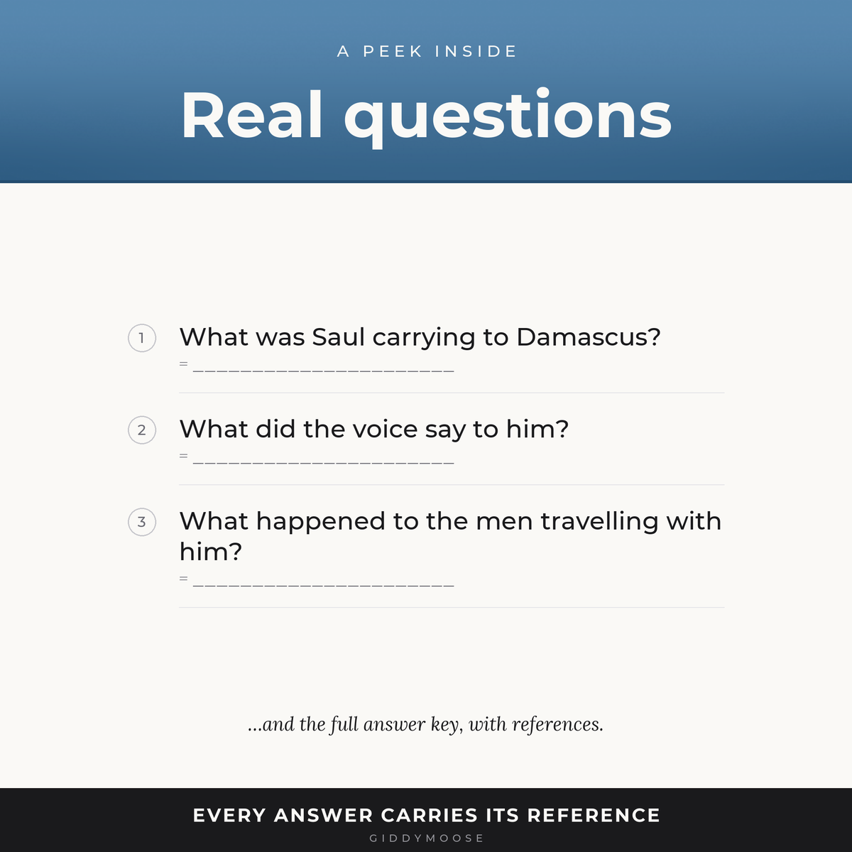 Ananias of Damascus Bible Trivia Printable — image 3