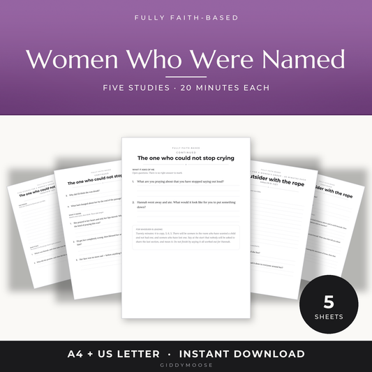 Women's Ministry Bible Study Printable
