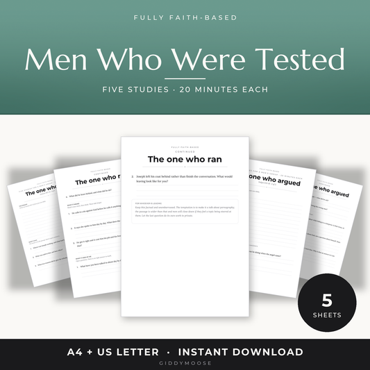 Men's Ministry Bible Study Printable