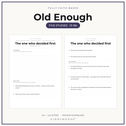 Youth Group Bible Study Printable