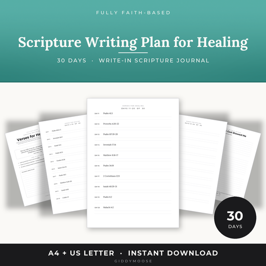 Scripture Writing Plan for Healing