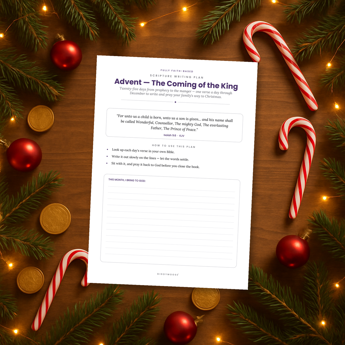Advent Scripture Writing Plan — image 5