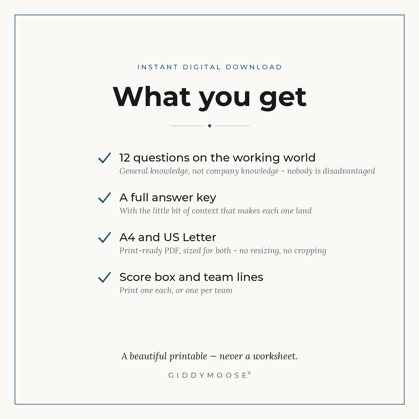 Office Life Trivia Printable — image 2