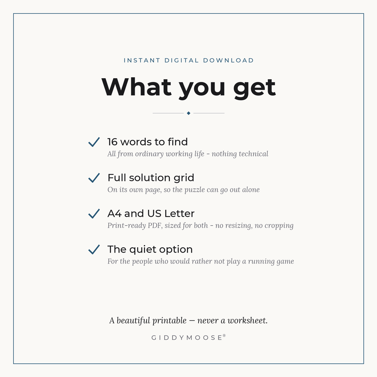 Workplace Word Search Printable — image 2