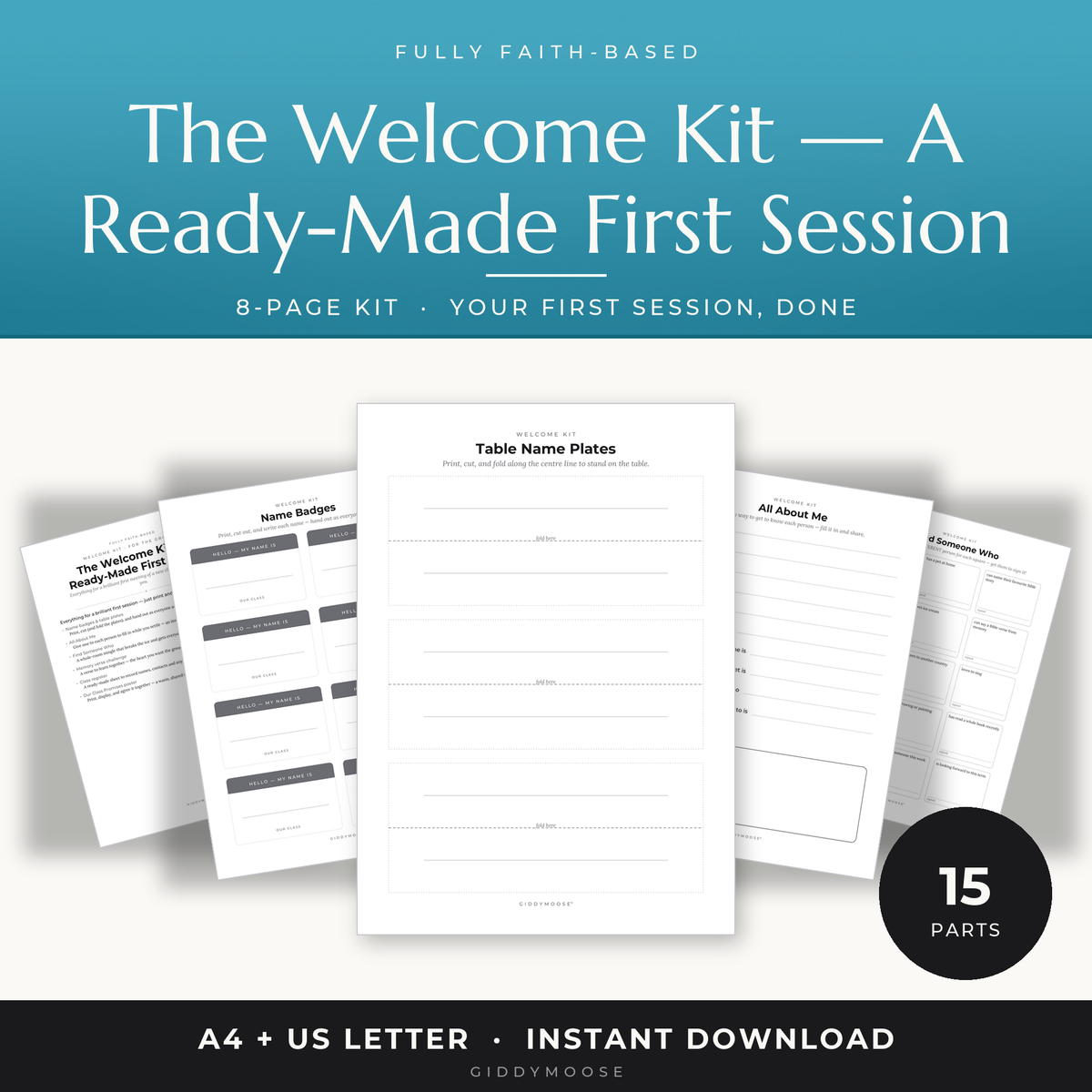 New Class Welcome Kit Printable