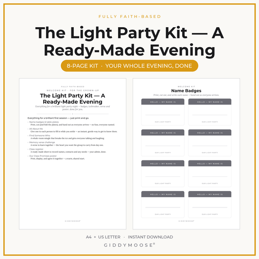 Light Party Kit Printable
