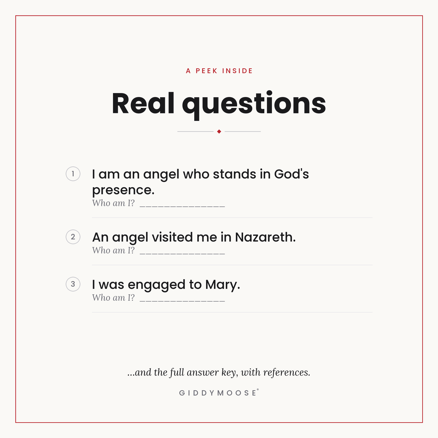 Who Am I Christmas Story Bible Game Printable — image 3