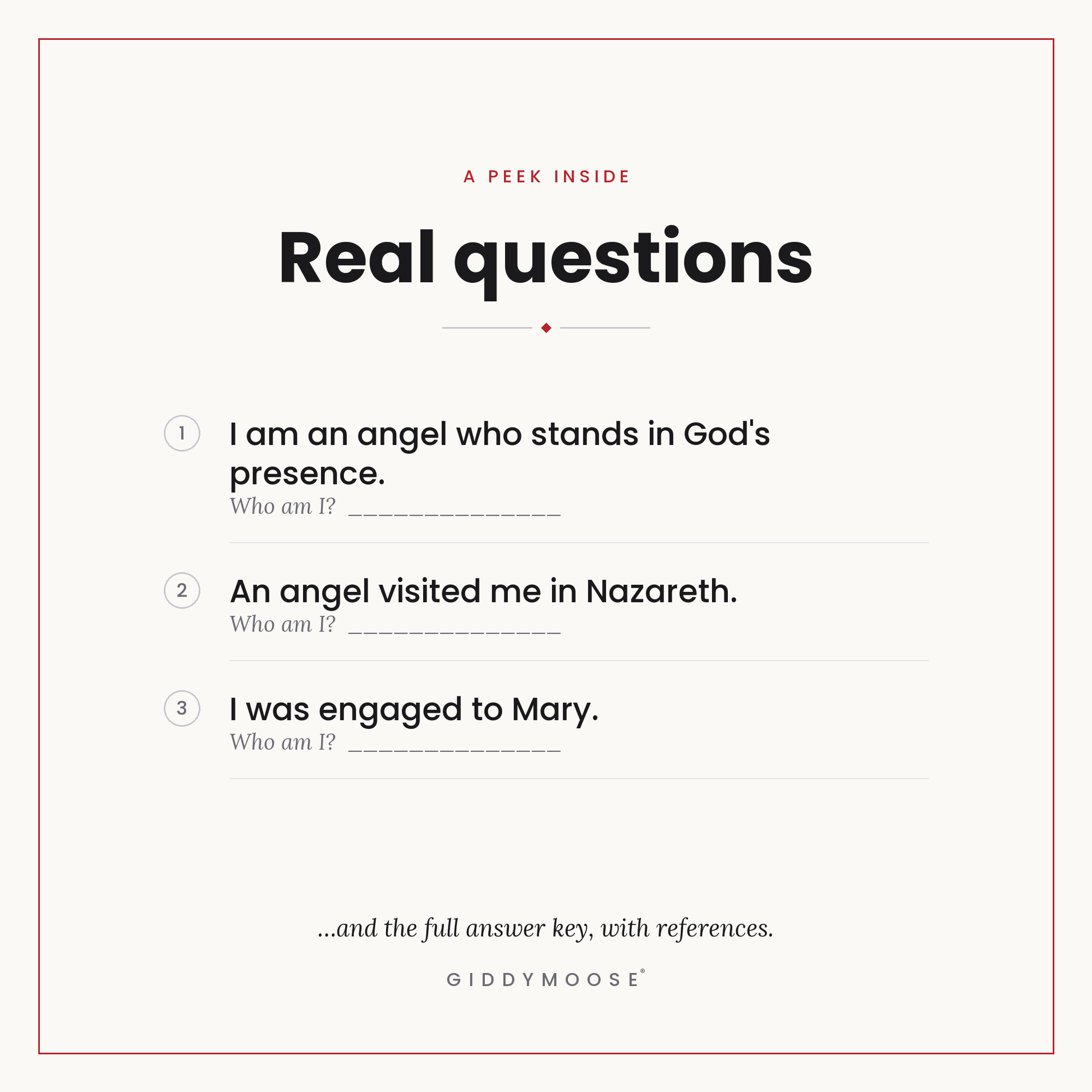 Who Am I Christmas Story Bible Game Printable — image 3