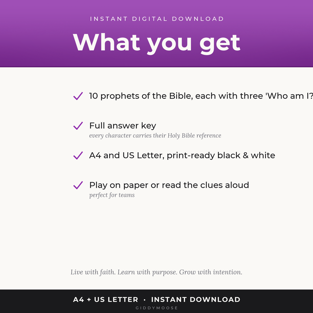 Who Am I The Prophets Bible Game Printable — image 2