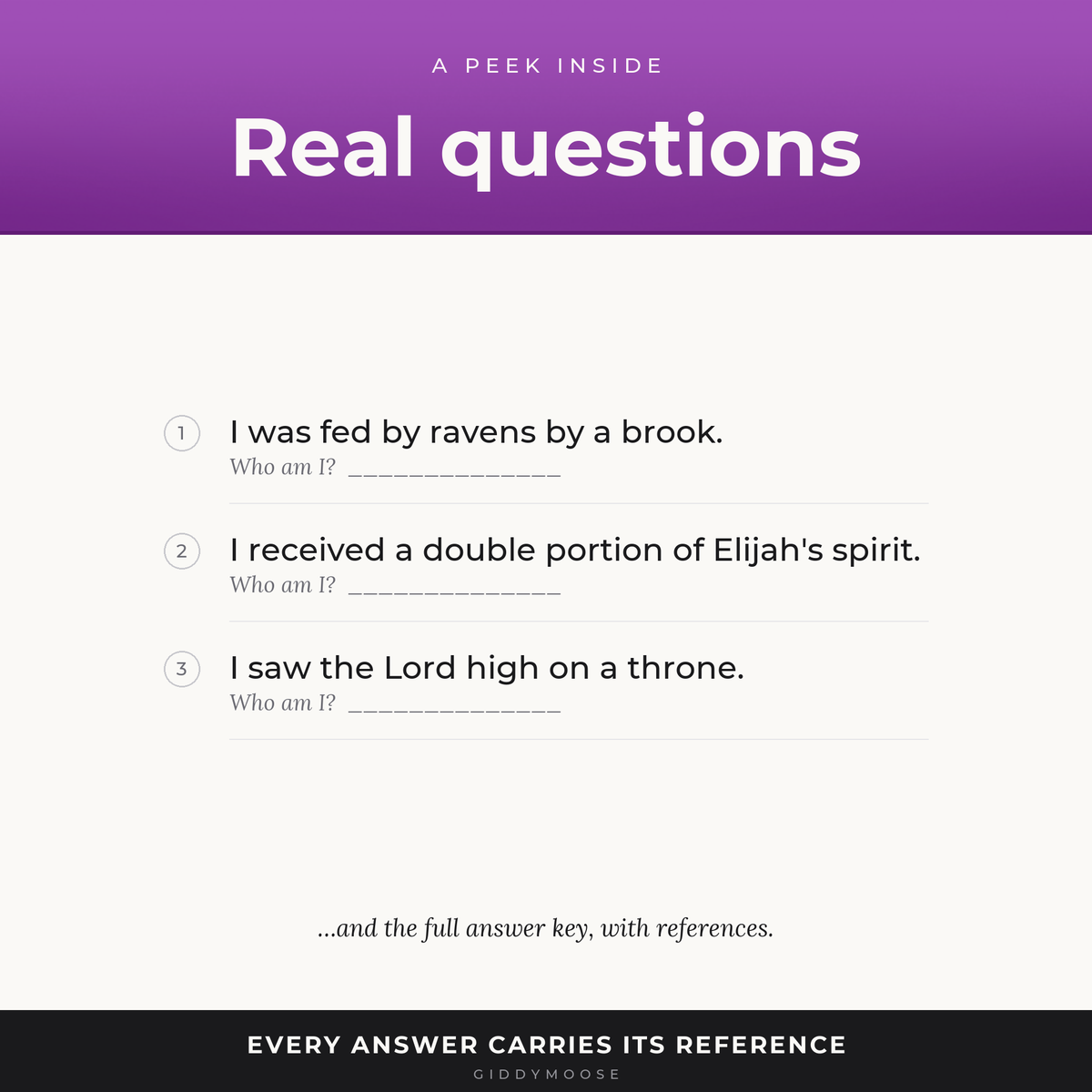 Who Am I The Prophets Bible Game Printable — image 3