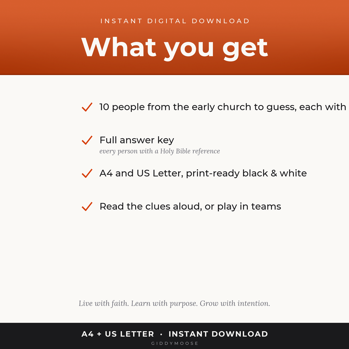 Who Am I Early Church Game Printable — image 2